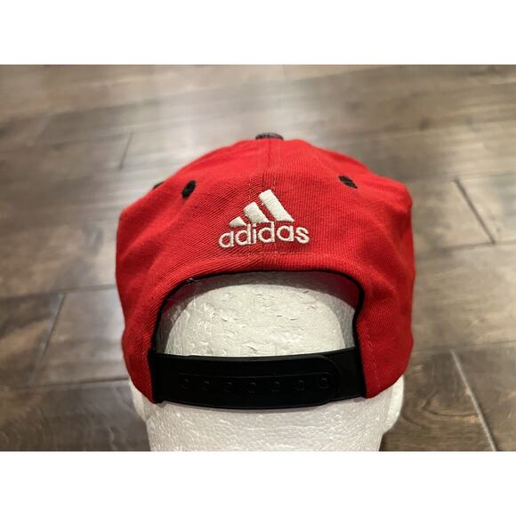 Adidas Mens Red Gray NBA Portland Trail Blazers SnapBack Hat Wool Baseball Cap - Picture 6 of 10